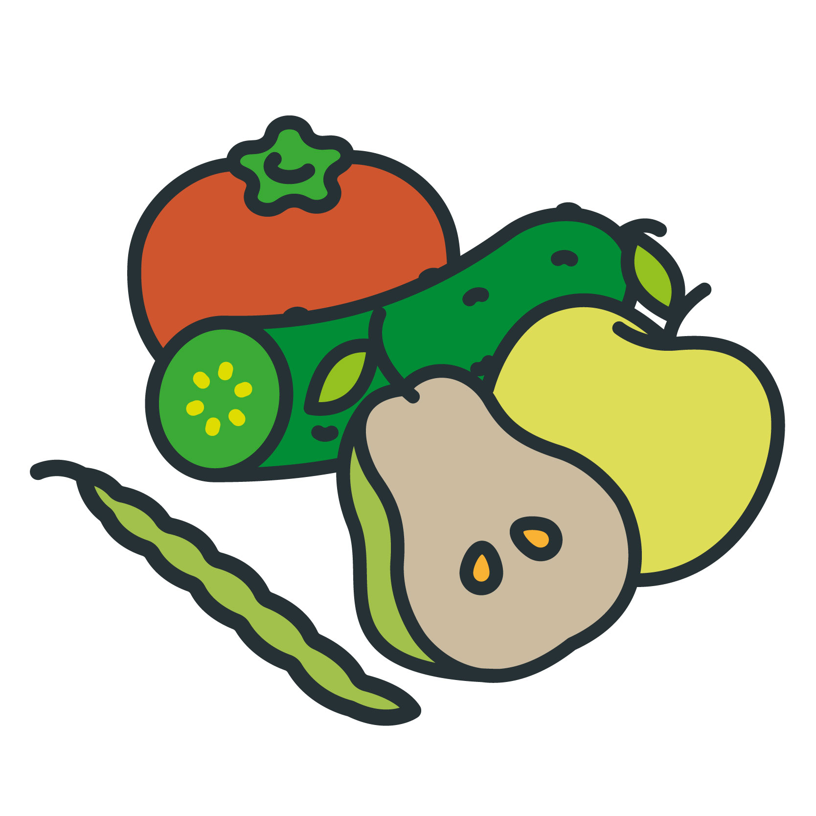 fruit and veggies