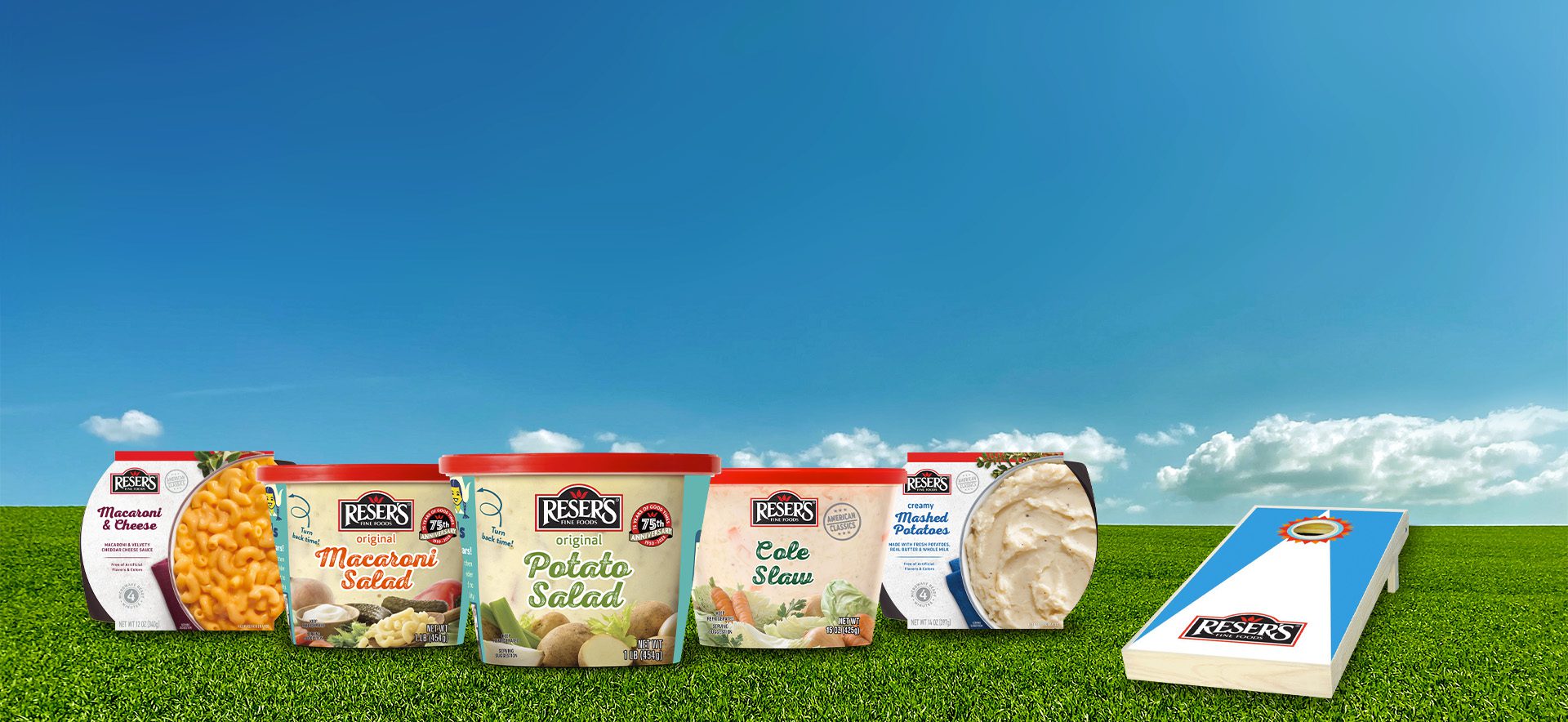 resers products and cornhole game